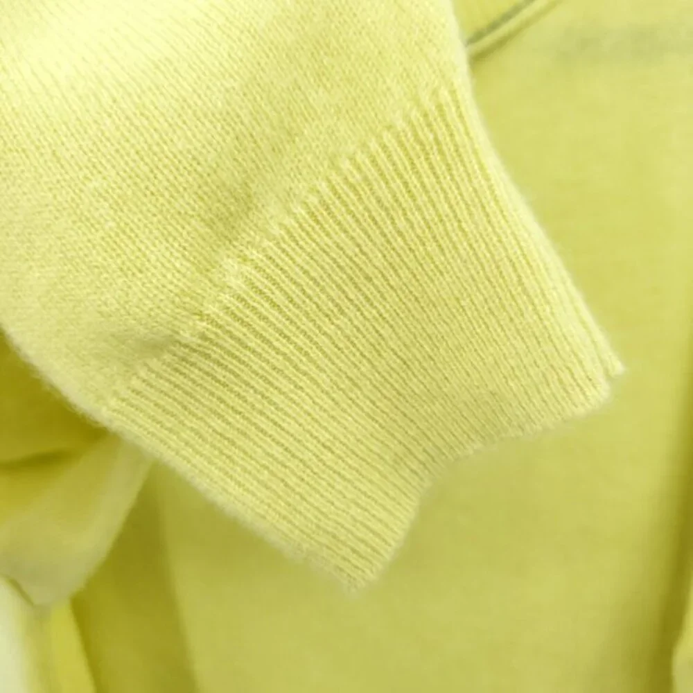 Anthropologie Saturday/Sunday Daphne Cashmere Pullover Sweater M Neon Yellow